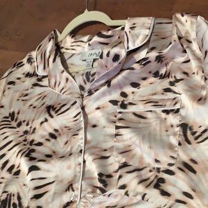 Animal Print COMO SLEEP Jammie Lounge Short Set Size XL